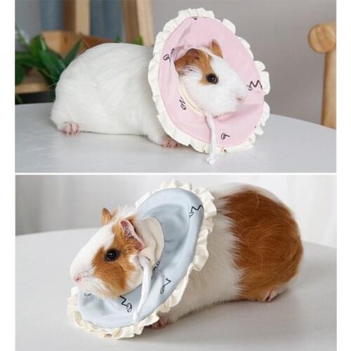 Hamster Protection Cone Neck Recovery Collar Anti-Bite Sratch After Injury Small Pet Elizabethan Collar for Dwarf Guinea Pig Rat