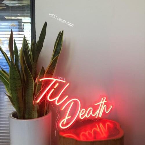 Custom Waterproof Led Flex Neon Sign Light Tie Death Visual Art Bar Pub Club Wall Hanging Flexible Neon Decor For Room Party