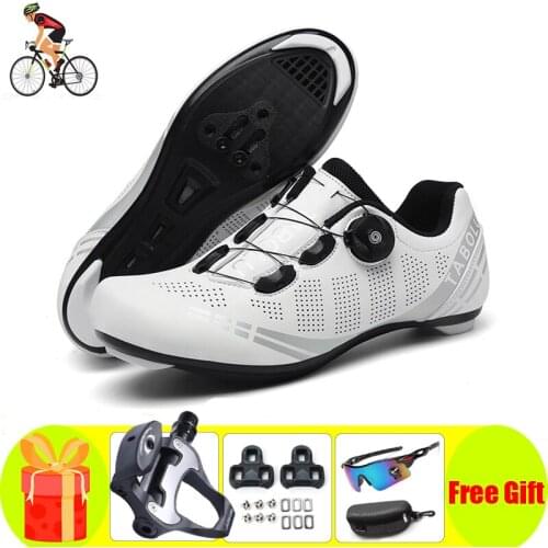 New Road Cycling Shoes Sapatilha Ciclismo Men Breathable Self-locking Bicycle Sneakers Ultra-light Outdoor Racing Bike Shoes
