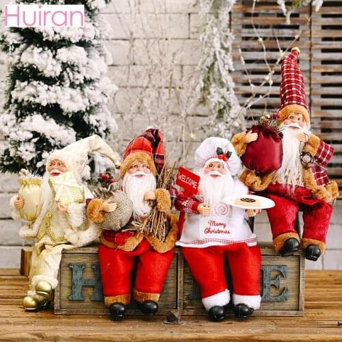 Santa Claus Dolls Merry Christmas Decorations for Home Christmas Gifts for Kids Xmas Navidad Natal 2020 Kerst Decor New Year