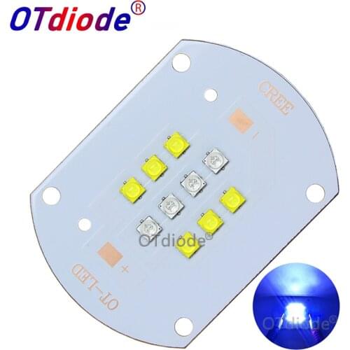 50W Cree Xlamp XTE White 6pcs 6500K and 4pcs Royal Blue 450NM LED Emitter Bulb Light lamp For Aquarium Fish Coral Growing