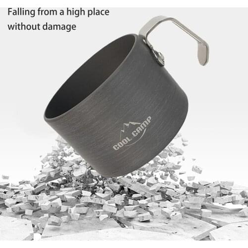 160ML Camping Cup Outdoor Lightweight Aluminum Mug for Storing Water