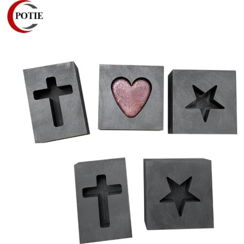 Fancy Shape Graphite Ingot Bar Mold Mini Mould Crucible for Melting Gold Silver Casting Refining