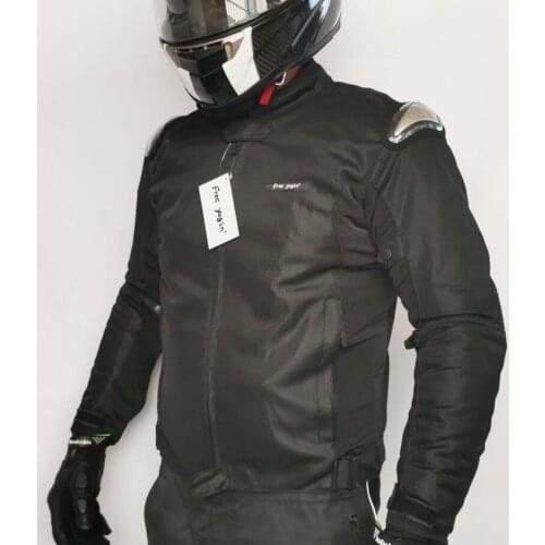 Motorcycle riding suit set mens motorcycle racing anti-fall clothing warm breathable hump slim jacket and pants