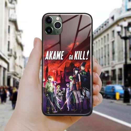Akame ga Kill anime art design Soft Silicone Glass Phone Case Cover Shell For iPhone SE 6 6s 7 8 Plus X XR XS 11 12 Mini Pro Max