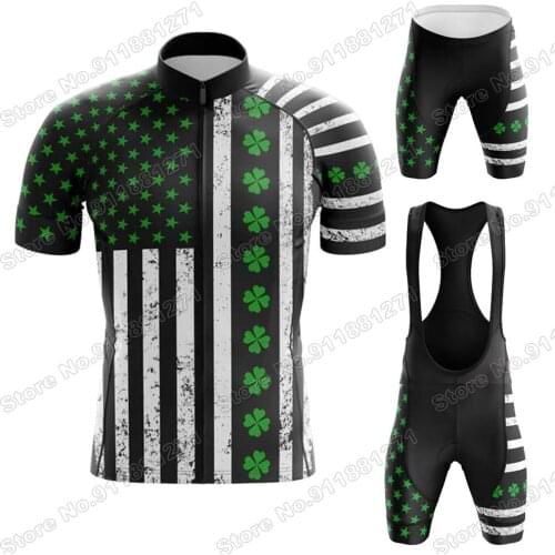 New USA Men Pro Team 2021 Cycling Jersey Set Summer Bicycle Clothing Road Bike Shirts Suit Bicycle Bib Shorts MTB Ropa Maillot