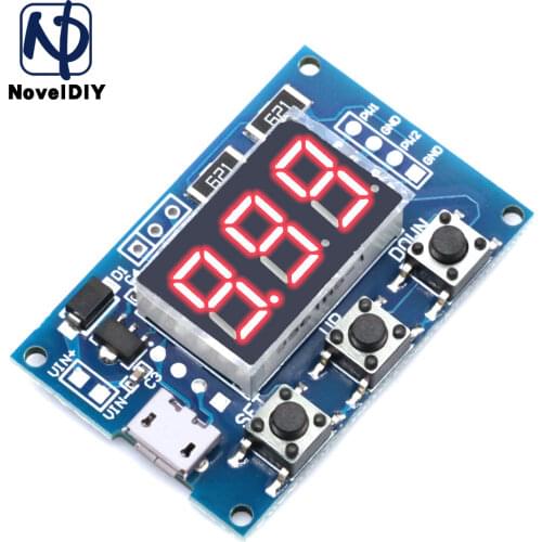 Micro USB DC 2CH Adjustable PWM Signal Generator Duty Cycle Pulse Frequency Module Digital LED Display Tube 5V 12V 24V DIY