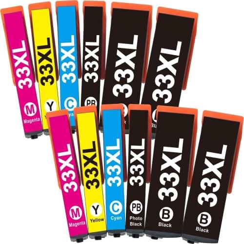 Befon 33XL Compatible Replacement for Epson 33 XL Ink Cartridges for Epson Expression Premium XP 640 530 630 635 645 830 900