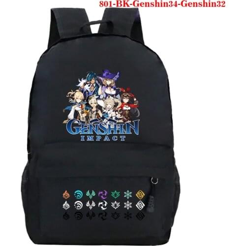 Mochila Genshin Impact book bag Backpacks Students School Bag Boys Girls Back To School Gift Teens fashion New Daily knapsack
