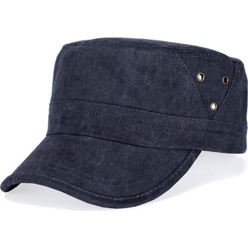 Fibonacci Vintage Military Hat Men Fashion Flat Top Hat Caps Outdoor Casual Washed Cotton Soldier Sun Hat Visor Baseball Cap