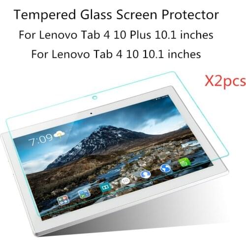2pcs 9H Tempered Glass Screen Protector For Lenovo Tab 4 10 Plus 10.1 Tablet Protective Film Tab4 TB-X704 TB-X304 X704N X304N