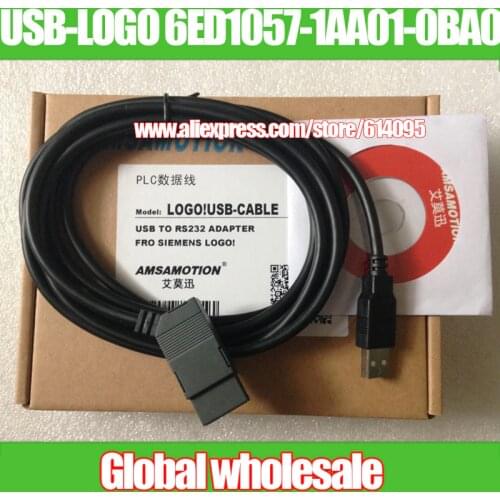 1pcs USB-LOGO 6ED1057-1AA01-0BA0 programming cable for Siemens / LOGO! USB-CABLE download USB ISOLATED CABLE FOR SIEMENS LOGO