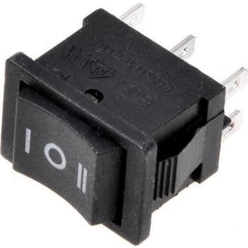 10pcs three position toggle switch KCD1 203 6P (on / off / on) rocker switch