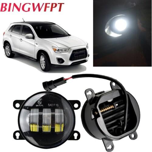 2pcs for Mitsubishi ASX RVR Outlander Sport 2013 2014 2015 Car H11 LED Fog Light High Bright Fog Lamp Daytime Running Light