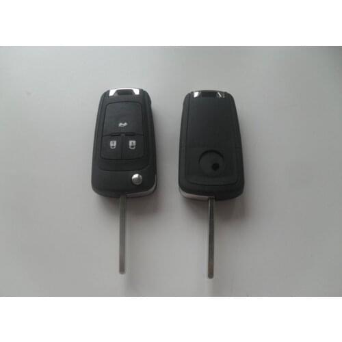 2 PCS/lot For Chevrolet Cruze Malibu Buick Excelle GT XT New Regal Lacrosse Flip Remote Key Shell Case 3 Button Fob Key Blank