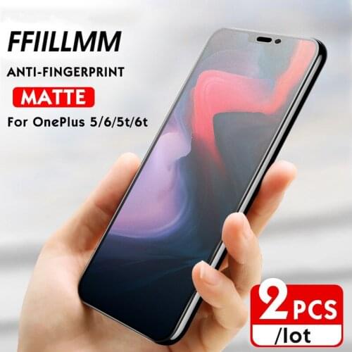 2Pcs/lot Matte Tempered Glass For Oneplus 6 6T Glass Screen Protector for Oneplus 5 5T Anti-blue-light Protective Glass FFIILLMM