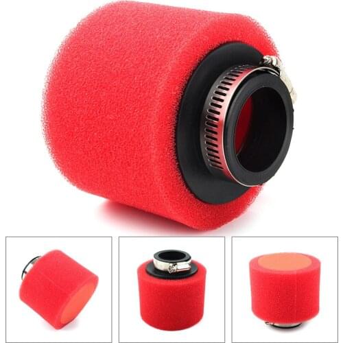 38mm Straight Red Foam Motorcycle Air Filter Universal for XR50 XR 50 CRF50 110cc 125cc 150cc ATV Buggy Dirt Bike