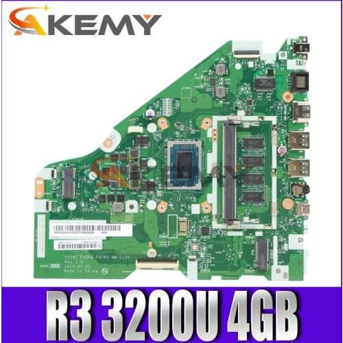 Akemy For Lenovo L340-15API L340-17API V155-15API Laptop Motherboard FG542 FG543 FG742 NM-C101 CPU R3 3200U 4GB RAM Tested 100