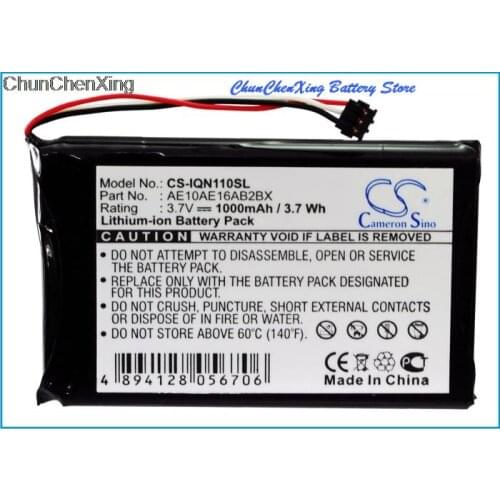 Cameron Sino 1000mAh Battery AE10AE16AB2BX for Garmin Nuvi 1100, 1100LM