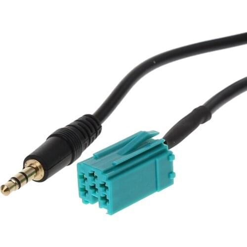 Car Radio MP3 Auxiliary Adapter Aux Input Jack Lead Cable Adapter With Radio Keys for renault 2005-2011 Clio Megane Laguna LX0E