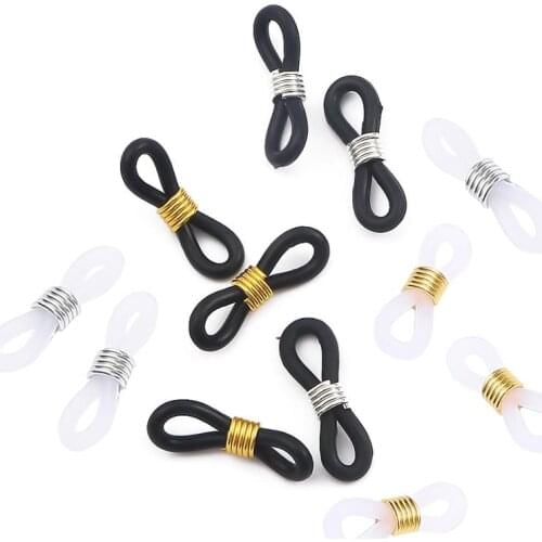 20pcs/lot Glasses Chain Non Slip Rubber Ring Sunglasses End Loop Connector Spectacles Chain Retainer DIY Eyewear Accessories