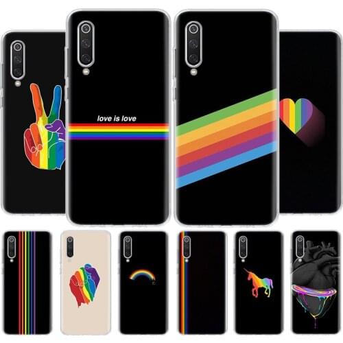 Rainbow Pride art Phone Case For Xiaomi MI 8 9 10 5X 6X A1 A2 A3 CC9E 9T NOTE10 Pro Lite Cover Coque soft Silicone TPU