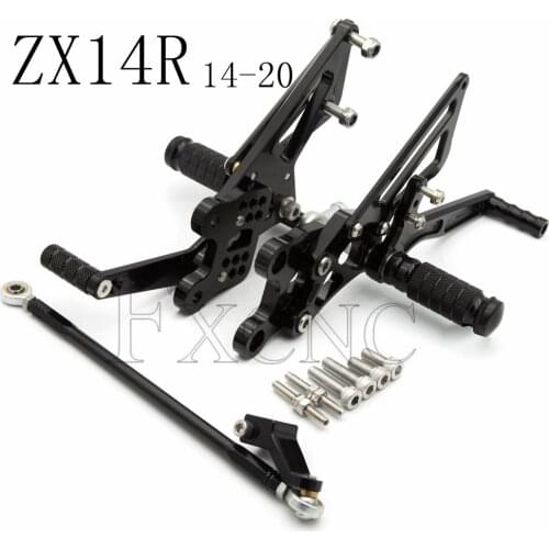 For Kawasaki ZX14R ABS ZX-14R ZX 14R 2012-2020 Motorcycle Foot Platforms Adjustable Aluminum Rearsets Rear Set Footrest Footpeg