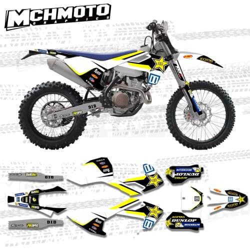 MCHMFG Motorcycle Team Graphic Decal & Sticker Kit DECO For Husqvarna TE FE TX 2017 - 2019 TC FC TX 2016 2018 125 150 200 250 35