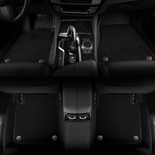 Custom Car Floor Mats for BAIC MOTOR all models BJ40 BJ80 BJ20 D20 D70 D50 D60 X25 X55 X65 CC 35 BW007 Double foot mat