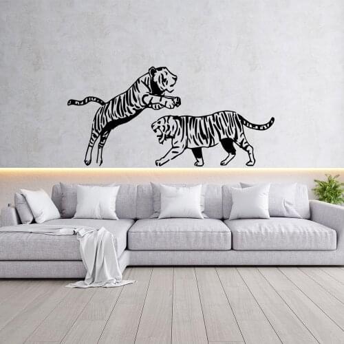Beauty Tiger Wall Sticker Home Decoration Accessories For Home Decor Living Room Bedroom Wall Decoration Murals
