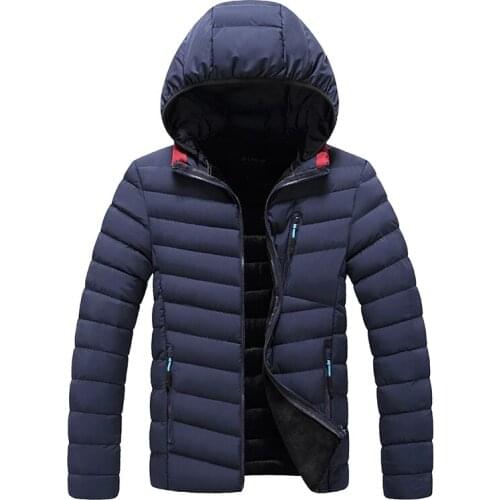 Hooded Cotton Jacket Mens Winter Short Jacket Men Winter Clothes Korean Version of The Trend of Handsome Down Padded Jacket Men