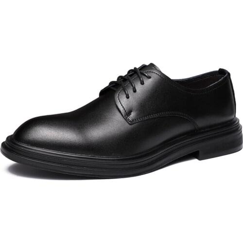 2021 New Mens Leather Shoes Summer British Style Business Suit Leather Shoes Korean Version of All-match Casual Shoes Men