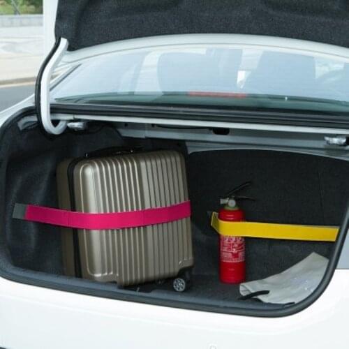 Car Trunk Organizer Fixing Belt Elastic Strap Auto Storage Bag Magic Tapes Car Accessries Stowing Tidying Car Organizers 40/60cm