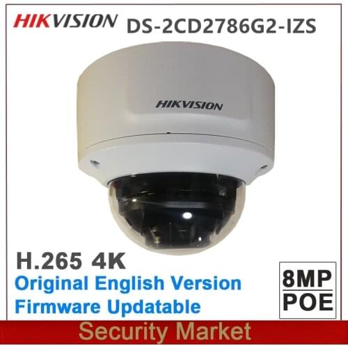 Original Hikvision DS-2CD2786G2-IZS Replace DS-2CD2785FWD-IZS POE IR 4K AcuSense Varifocal Dome Network Camera