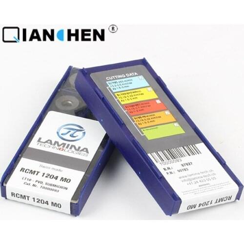 Genuine original high quality high-performance LAMINA RCMT 1204 MO LT10 (10pcs/lot) tungsten Carbide Cutting tools inserts