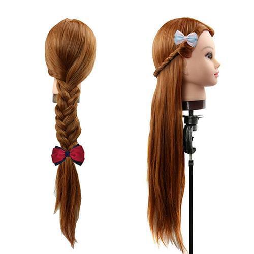 Salon Wig Woman Head Mannequin Hair Practice Dressing Braiding Training Tool Suitable for anyone to practice hair braiding