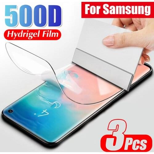 Full Curved Screen Hydrogel Film On The For Samsung S8 S9 S10 S20 PLus Note 20 Ultra S10E A51 A71 Protective Soft Film No Glass