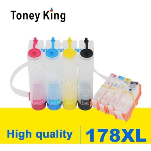 Toney King 178 XL CISS Ink Supply System For HP Photosmart 5510 5511 5512 5514 5515 5520 5521 6510 6512 6515 6520 6521 Printer