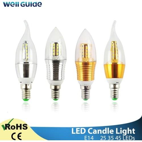 LED Bulb Candle E14 9W 12W Golden Aluminum LED Bulb LED Light AC 220V Led Lamp Cool Warm White Lampada Bombillas Lumiere Lampara