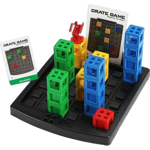 40 Challenges Jump Box Crate Mind Challenging Fun Training Spatial Imagination IQ Smart Table Game Educational Toys for Children