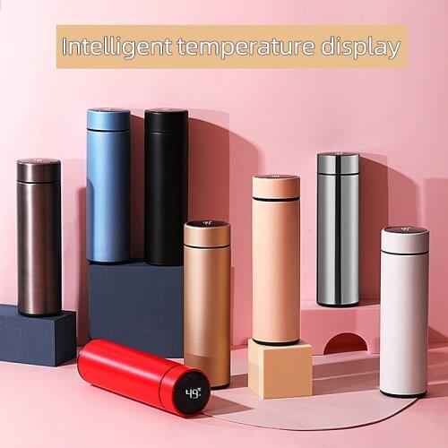Intelligent Stainless Steel Thermos Bottle Cup Temperature Display Vacuum Flasks Travel Car Coffee Mug Mens and Womens Gifts