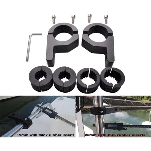 2PCS MOUNT BRACKET 1'' Universal Protective rod LIGHT CLAMPS CAGE BAR 19-25mm Bull Bar TUBE Motorcycle Headlight Bracket