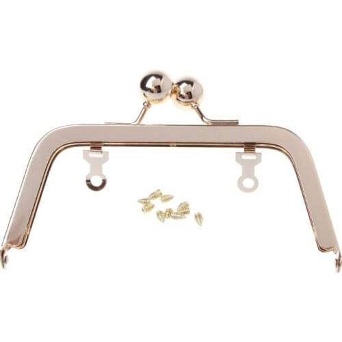 1PC Metal Frame Kiss Clasp Lock For Coin Purse Bag Handbag DIY Making 14cm