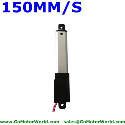 12V 6V DC New mini linear actuator with bracket 100mm customized stroke 150mm/sec speed free shipping