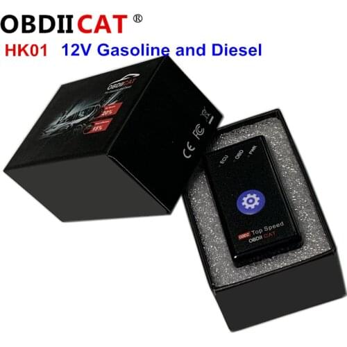 15% Fuel Save OBDIICAT HK01 Super OBD2 Chip Tuning Box With Reset Switch For Benzine &Diesel Cars Better Than ECO &Nitro OBD2