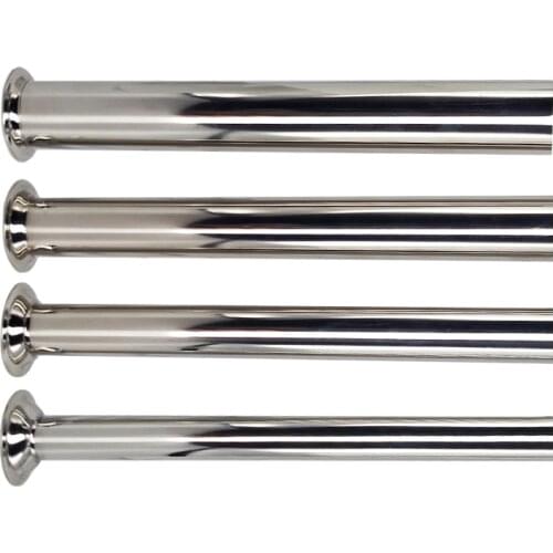 4 Pcs / Set Food Grade Stainless Steel Sausage Filling Nozzles Sausage Stuffing Tubes Sausage Funnels Base 3.4cm/1.34inch