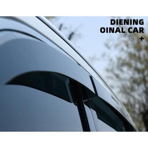 4pcs Plastic Exterior Visor Vent Shades Window Sun Rain Guard Deflector For Jeep Compass 2017 2018 2019 2020 2021 YJD