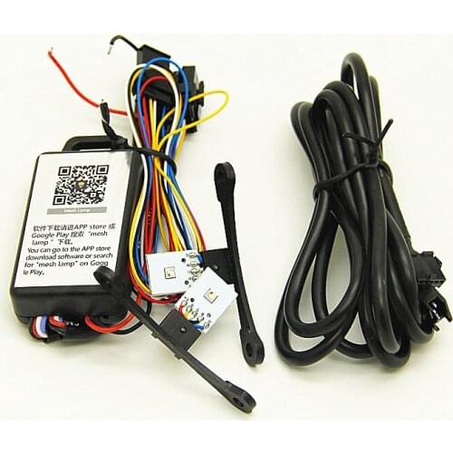 Car Retrofit RGB devil Eye Halo Ring Lamp Bulb LED Running Light bluetooth APP Control module for 2.5inch 3 inch projector use