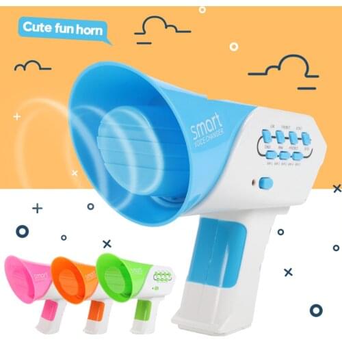 Children Voice Changer Toy Funny Kids Loudspeaker Mini Horn Megaphone Voice-changing Intercom Electronic Toy with 7 Sound Effect