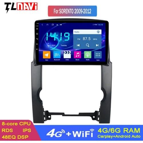 6G+128G Octa-Core Head Unit Car Radio Multimedia Video Player Navigation GPS For Kia Sorento 2 XM 2009-2012 Android 10